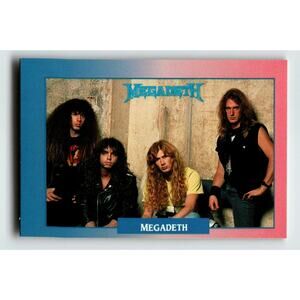 Megadeth Band 1991 RockCards Brockum #82 Music Trading Card